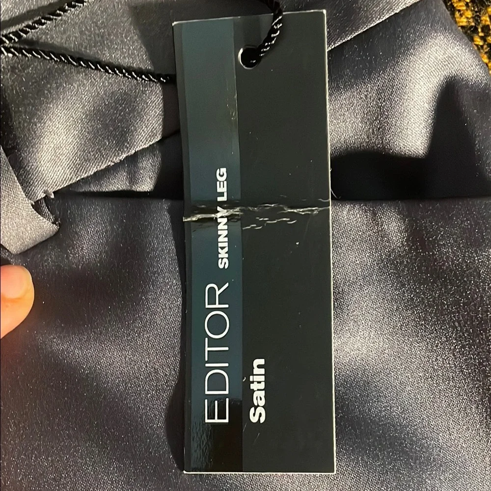 Satin Gray Dress Pants NWT - Picture 5 of 8